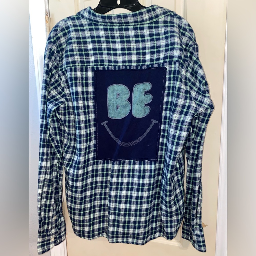 NWT Flannel With Patch on Back